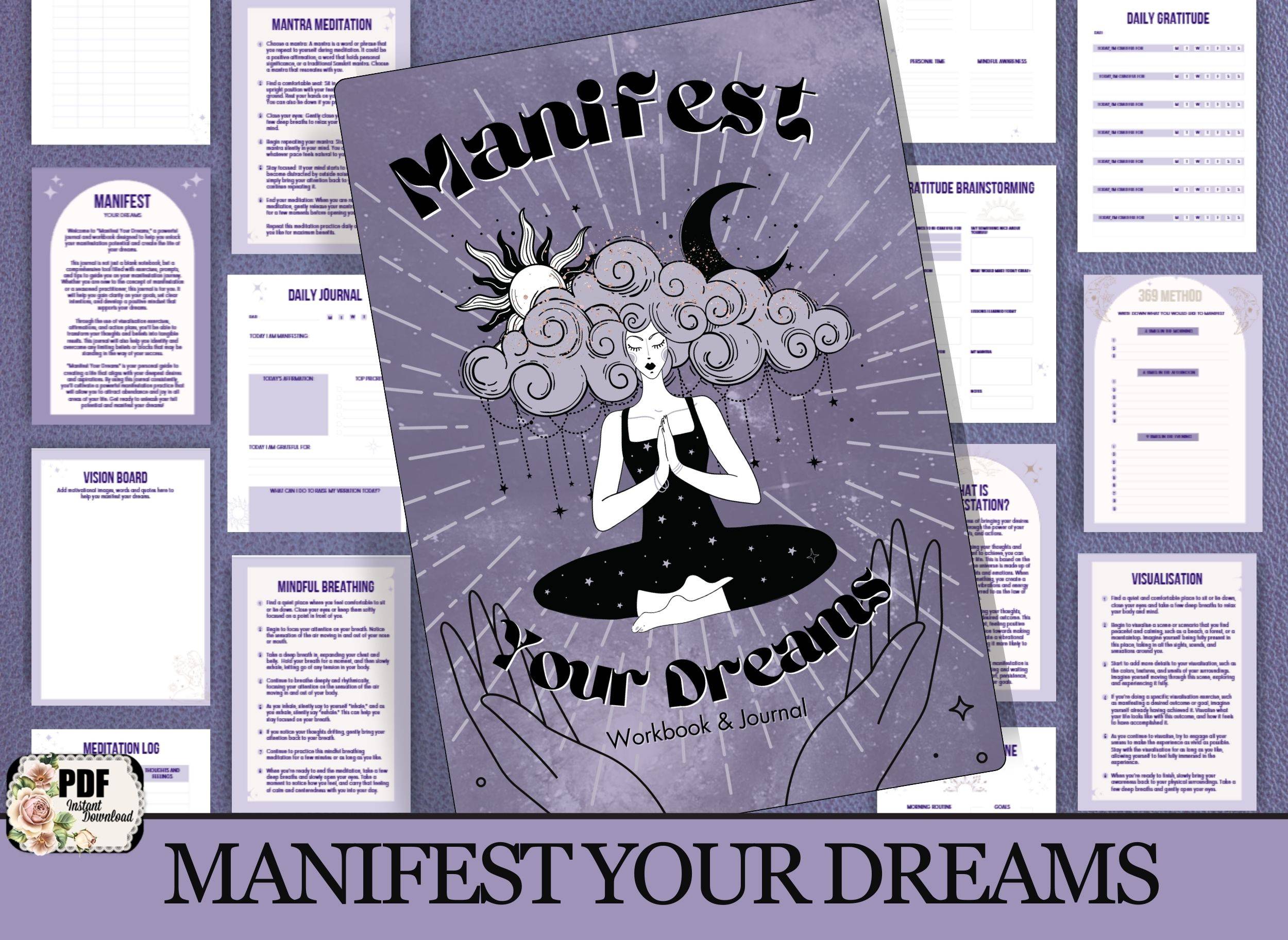 Manifest your dreams workbook/journal