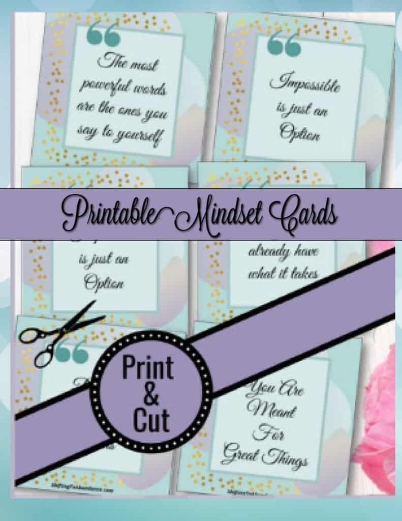 printable mindset cards
