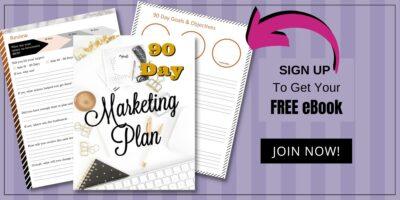 sign up to get your free eBook 90 day marketing plan