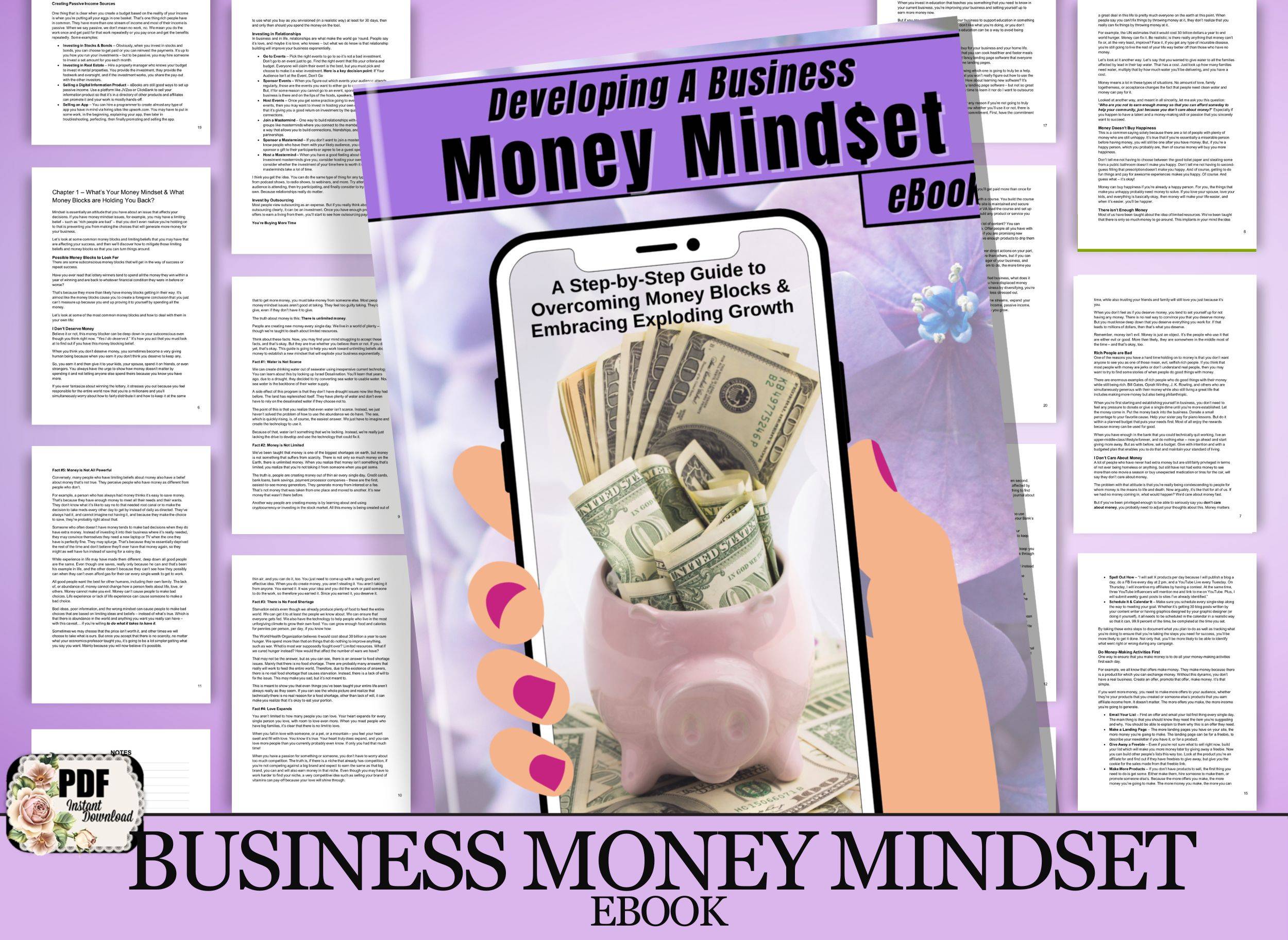 DEVELOPING A BUSINESS MONEY MINDSET EBOOK