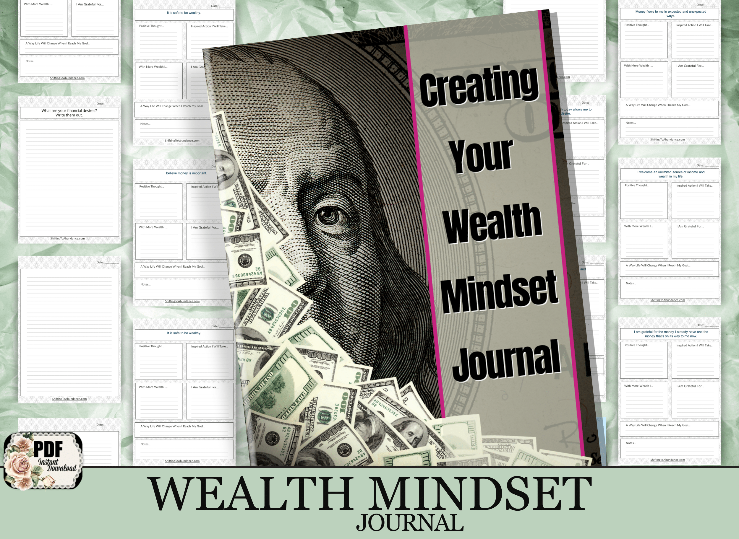 create your wealth mindset journal
