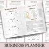 Interior pages for business planner mockup
