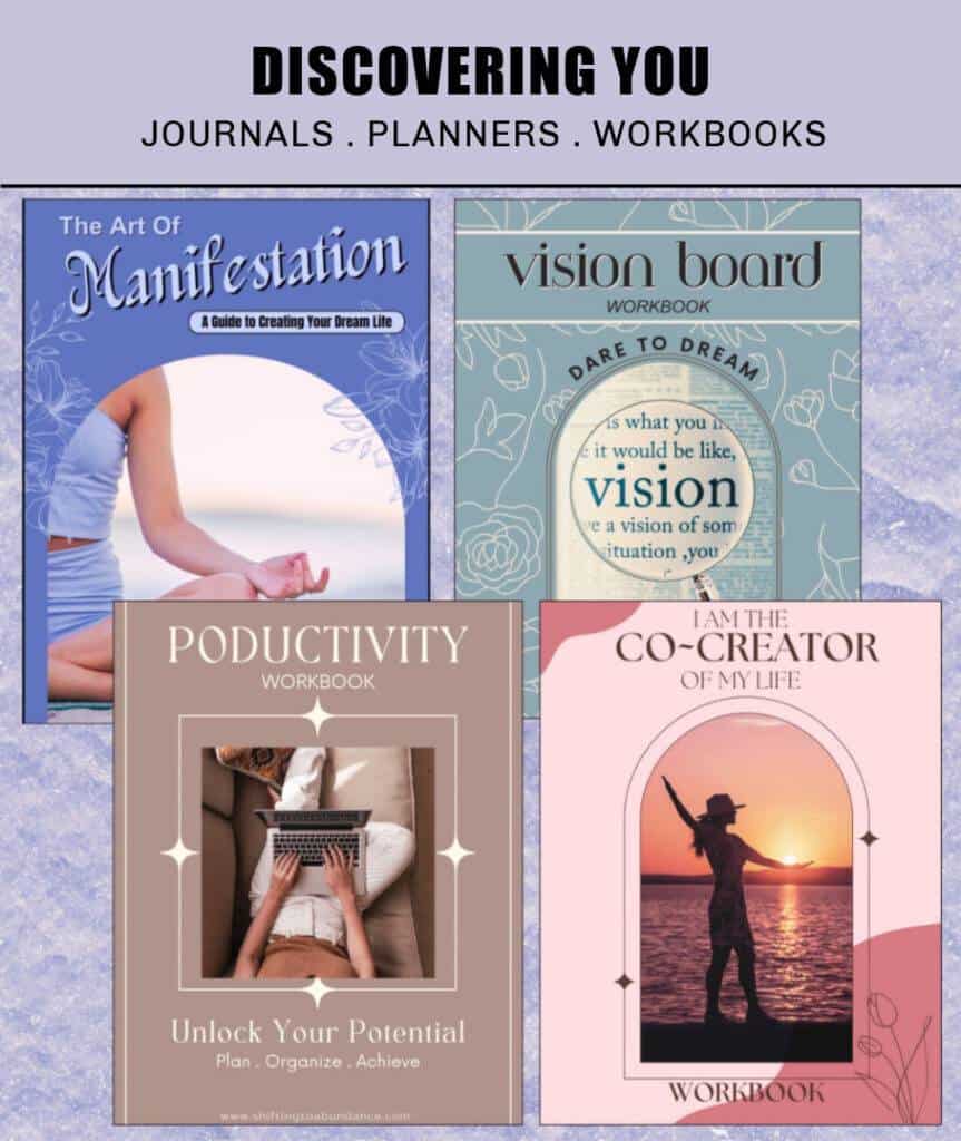 DISCOVERING YOU. Journals. Planners. Workbooks