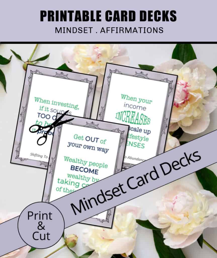 PRINTABLE CARD DECKS. MINDSET CARD DECKS